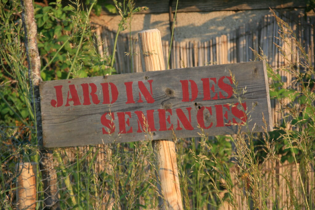 Jardin de Semences Panneau du Conservatoire
