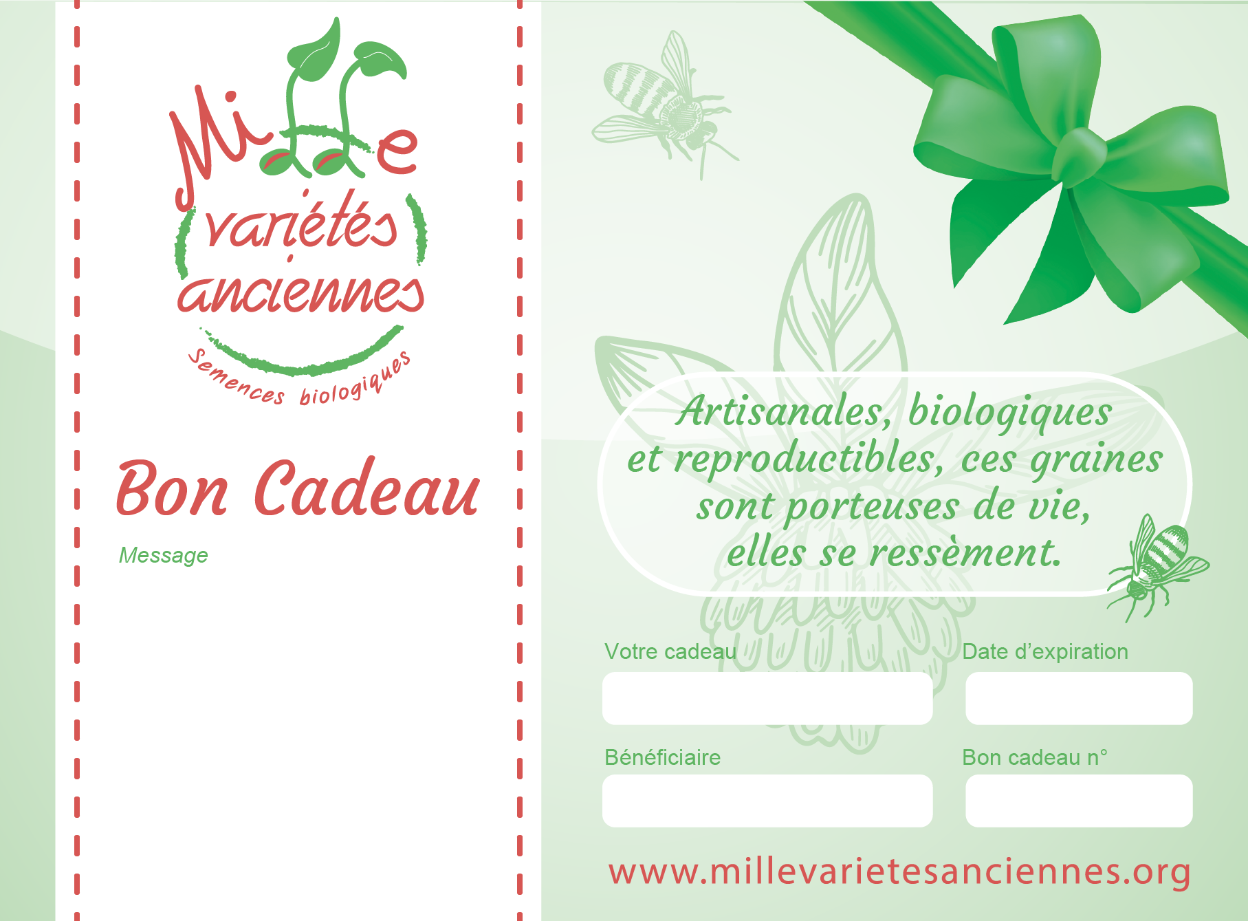 Bon Cadeau - Conservatoire Mille Variétés Anciennes